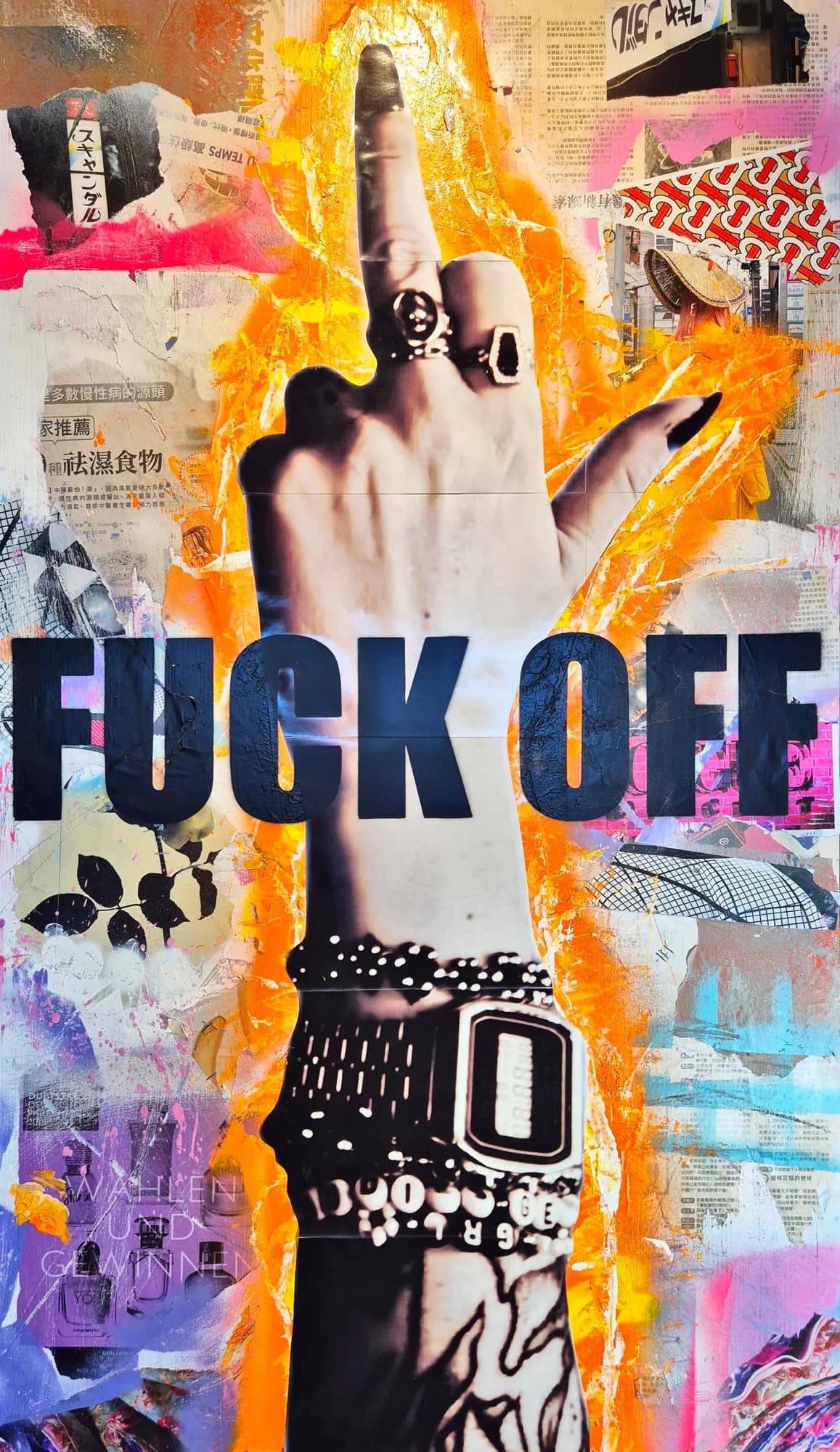 FUCKOFF – handgefertigtes Original von Tobias Kutz