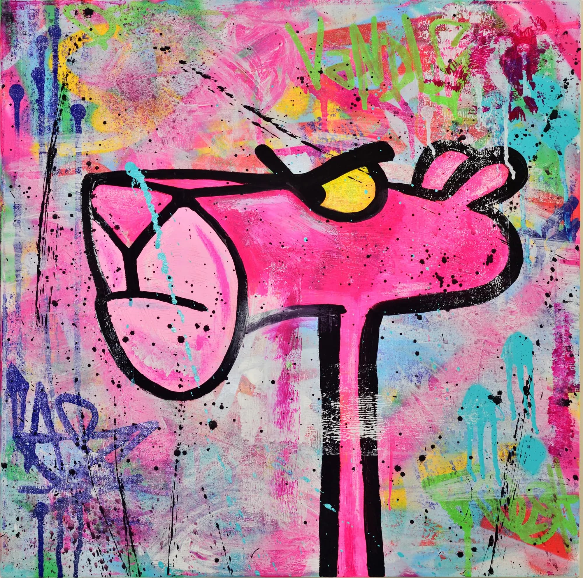 ANGRY PANTHER – handgefertigtes Original von Tobias Kutz